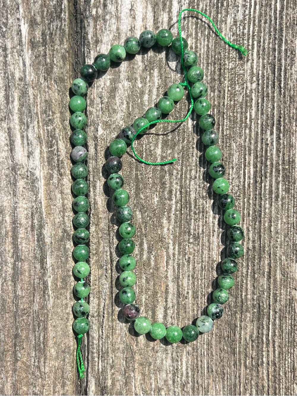 Ruby In Zoisite Bead Strand